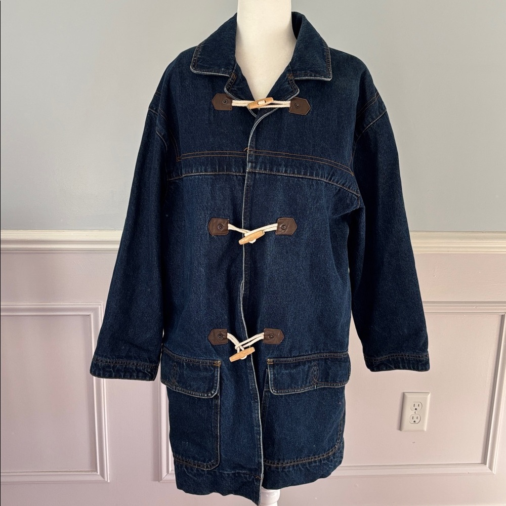 Charter Club Weekend Wear Red Plaid Cotton Chore Coat Sz Large Outerwear Flannel - Picture 3 of 15